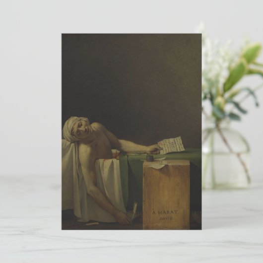 Invitation Jacques-Louis David - La Mort de Marat (Debout devant)