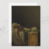 Invitation Jacques-Louis David - La Mort de Marat (Devant / Derrière)