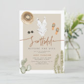 Invitation JADE Boho Desert Cactus Scottsdale Avant le Voile (Debout devant)