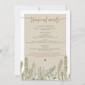 Invitation JADE Boho Desert Cactus Scottsdale Avant le Voile (Dos)