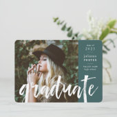 Invitation Jade | Partie de graduation de superposition esqui (Debout devant)