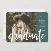 Invitation Jade | Partie de graduation de superposition esqui (Devant)