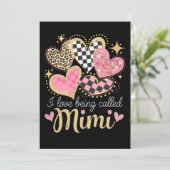 Invitation J'adore être appelé Mimi Grand-mère Fête des mères (Debout devant)