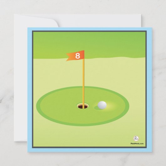 Invitation J'adore le Golf (Dos)