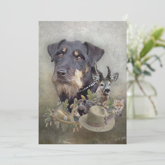 Invitation Jagdterrier (Debout devant)