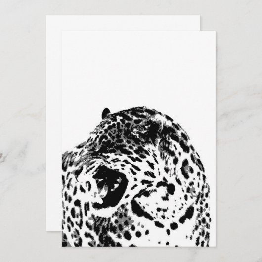 Invitation Jaguar (Devant / Derrière)