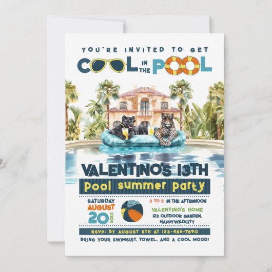 Invitation Jaguars Pool (Devant)