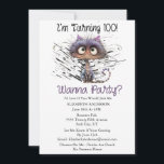 Invitation J'ai 100 ans<br><div class="desc">J'ai 100 ans d'invitation à la fête d'anniversaire. Ayez Votre Propre Fête Et Invitation Vos Amis Avec Ce Chat Fou Fou Fou Drôle ! Il Est Facile De Changer L'Exemple De Texte En Vous Propre En Cliquant Sur Personnaliser. Cliquez Sur Personnaliser/Modifier Avec L'Outil De Création Pour Modifier Le Type De...</div>