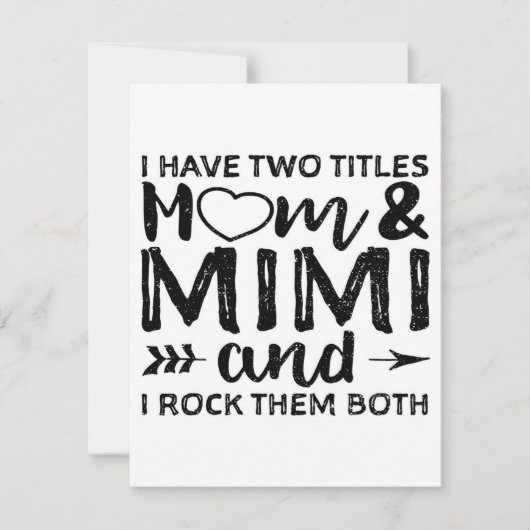 Invitation J'ai deux maman et Mimi|Papa et maman  (Devant)