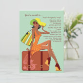 Invitation J'Ai Emballé Mon Sac À L'Invitation De Fête D'Ébèn (Debout devant)