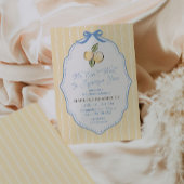 Invitation J'ai hâte de vous presser Citrus Baby Shower