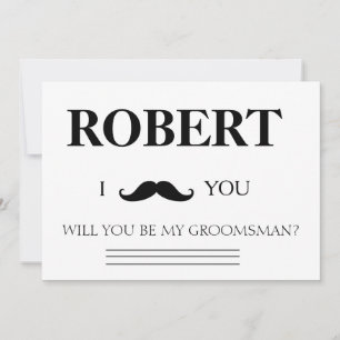 Invitation J'ai la fille, tu seras mon Groomsman ?