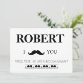 Invitation J'ai la fille, tu seras mon Groomsman ? (Debout devant)