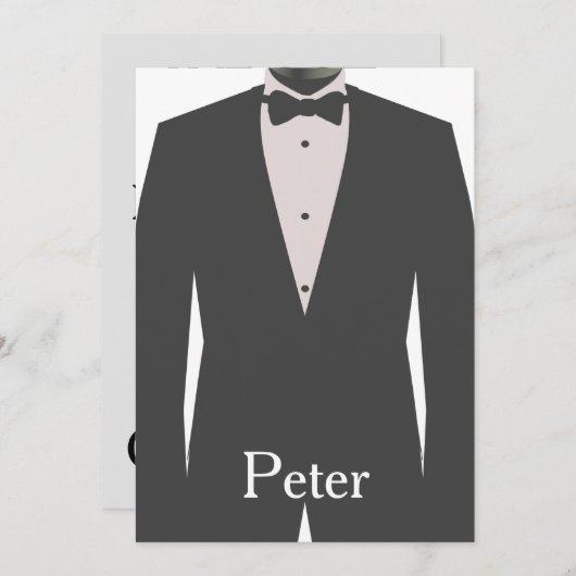 Invitation J'ai la fille, tu seras mon Groomsman ? (Devant / Derrière)