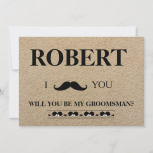 Invitation J'ai la fille, tu seras mon Groomsman ?