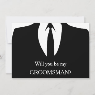 Invitation J'ai la fille, tu seras mon Groomsman ?