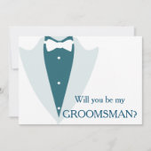 Invitation J'ai la fille, tu seras mon Groomsman ? (Devant)