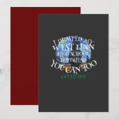 INVITATION J'AI LARGUÉ MON PETIT AMI DE WEST LINN HIGH SCHOOL (Devant / Derrière)