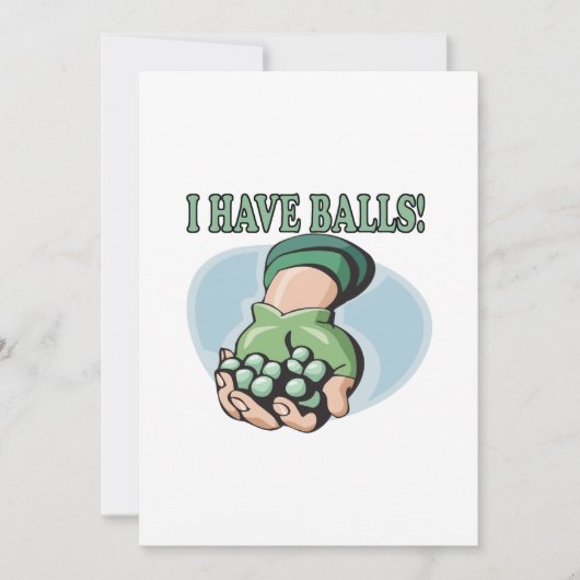 Invitation J'Ai Les Boules 2 (Devant)