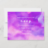 Invitation J'AI L'Invitation D'UN Bat mitzvah D'EAU VIOLET (Devant)