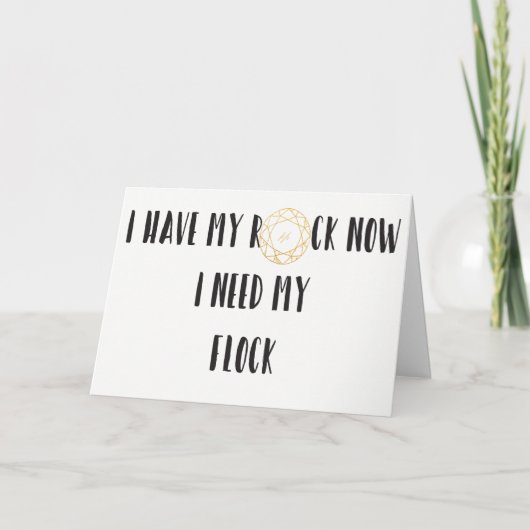 INVITATION J'AI MON ROCK MAINTENANT J'AI BESOIN DE MON FLOCK (Devant)