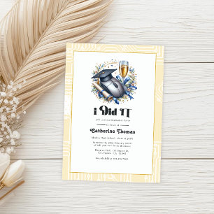 Invitation J'ai Réussi Ma Soirée de Remise des Diplômes en In