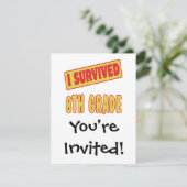 INVITATION J'AI SURVÉCU À LA 8E ANNÉE (Debout devant)