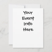 INVITATION J'AI SURVÉCU À L'ÉCOLE DU DIMANCHE (Dos)