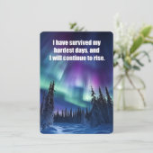 Invitation J'Ai Survécu À Mes Jours Les Plus Difficiles (Debout devant)