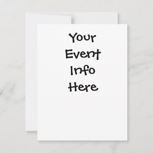 INVITATION J'AI SURVÉCU À PLANIFIER UN MARIAGE (Dos)