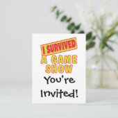 INVITATION J'AI SURVÉCU À UN SPECTACLE DE JEU (Debout devant)