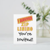 INVITATION J'AI SURVÉCU À ZIP LINING (Debout devant)