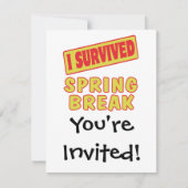 INVITATION J'AI SURVÉCU AU PRINTEMPS (Devant)
