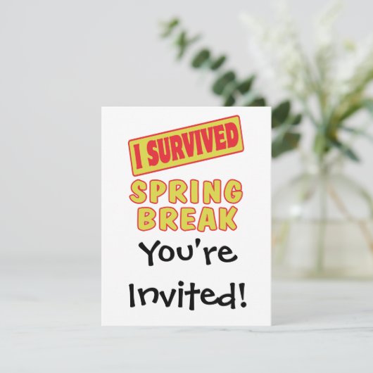 INVITATION J'AI SURVÉCU AU PRINTEMPS (Debout devant)