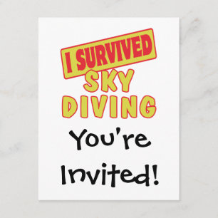 INVITATION J'AI SURVÉCU AU SKYDIVING