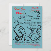 Invitation J'ai toujours du temps pour Bunco par Artinsper (Dos)