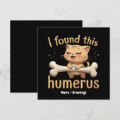 Invitation J'ai Trouvé Cet Humérus Une Histoire Drôle d'Os & (Devant / Derrière)
