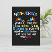 Invitation J'Ai Une Pièce De Puzzle De Sensibilisation sur l' (Debout devant)