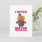 Invitation J'ai voté Maire Mccheese (Debout devant)