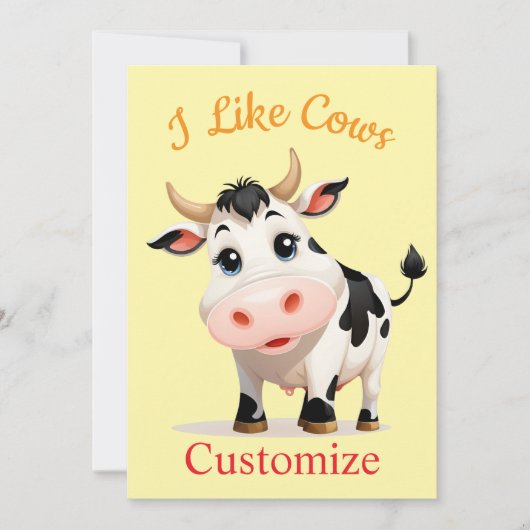 Invitation J'Aime Cows Art Thunder_Cove (Devant)