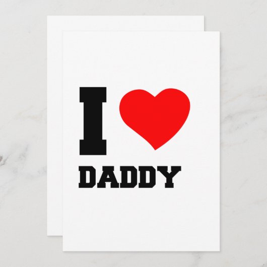INVITATION J'AIME DADDY (Devant / Derrière)