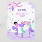 Invitation J'aime danser (Devant / Derrière)