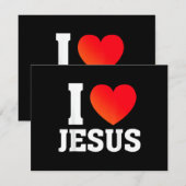 Invitation J'aime Jésus (Devant / Derrière)