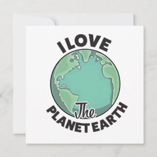 Invitation J'aime la planète Terre