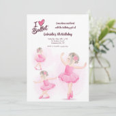 Invitation J'aime le ballet (Debout devant)