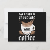 Invitation J'Aime Le Chocolat Et Le Café (Dos)