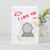 Invitation j'aime le papier (Debout devant)
