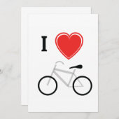 Invitation J'Aime Le Vélo (Devant / Derrière)