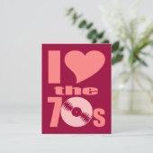 Invitation J'aime les années 70 (Debout devant)