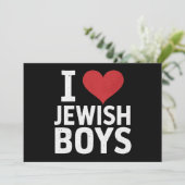 Invitation J'aime les garçons juifs J'aime les garçons juifs  (Debout devant)